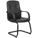 BF1300V Πολυθρόνα Γραφείου Επισκέπτη, Pu Μαύρο 57x59x95cm