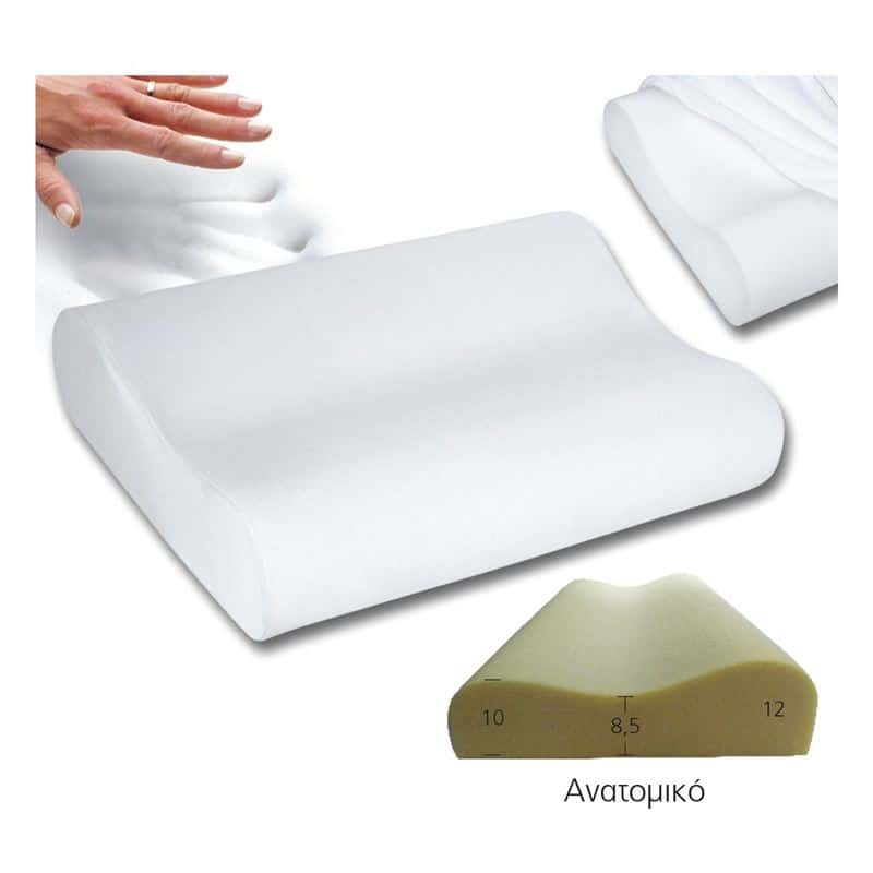 ΜΑΞΙΛΑΡΙ Ύπνου Ανατομικό Memory Foam 60x38x12cm