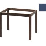 ΚΑΦΕΝΕΙΟΥ Βάση Τραπεζιού Οξιά Λυόμενη για Επιφάνεια 80x120cm Βαφή Ανιλίνη Εμποτισμού  Μπλε 69x109x73cm