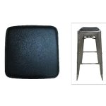 RELIX Κάθισμα για Σκαμπό, Pvc Μαύρο (Μαγνητικό) 27x27cm