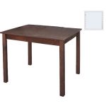 Ταβέρνας Τραπέζι Λυόμενο Οξιά - Κόντρα Πλακέ, Βαφή Εμποτισμού Λάκα Άσπρο 80x120x75cm