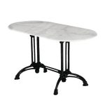 EKO Τραπέζι Αίθριο Oval Μαντέμι, Μάρμαρο 70x110x74cm Oval