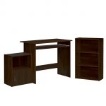 DECON Set Γραφείο Καρυδί: Γραφείο 90x50x75cm Βιβλιοθήκη 50x23x80cm Ντουλάπι 41x29x54cm 90x50x75-50x23x80-41x29x54cm - Image 2
