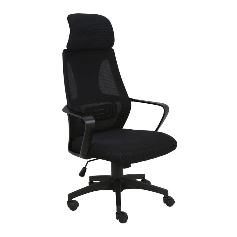 BF2950 Πολυθρόνα Γραφείου Διευθυντή, Mesh Μαύρο 62x62x113/121cm - Image 2