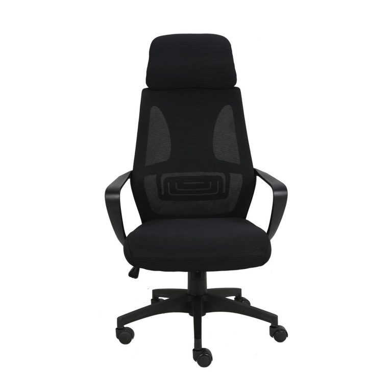BF2950 Πολυθρόνα Γραφείου Διευθυντή, Mesh Μαύρο 62x62x113/121cm - Image 3