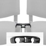 SIGMA Σύνδεσμος ένωσης Στοιβαζόμενων Καρεκλών, Πλαστικό σε χρώμα Μαύρο