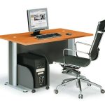 BASIC Γραφείο Απόχρωση Dark Grey - Cherry 120x80x75cm