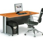 BASIC Γραφείο Απόχρωση Dark Grey - Cherry 150x80x75cm