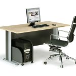 BASIC Γραφείο Απόχρωση Dark Grey - Beech 180x80x75cm