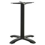 KINO Βάση Τραπεζιού 4-Νυχη, Μαντέμι Μαύρο (9,40 Kg) 61x61cm H.72cm