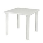 NETTUNO Τραπέζι Dining Κήπου- Βεράντας, PP Άσπρο 80x80x72cm