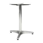 PALMA Βάση Τραπεζιού 3-Νυχη Αλουμίνιο Απόχρωση Silver (2,10kg) 51x51 H.69cm