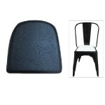 RELIX Κάθισμα Καρέκλας, Pvc Μαύρο (Μαγνητικό) 30/16x30cm