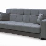 CARSON Καναπές – Κρεβάτι με Αποθηκευτικό Χώρο, 3Θέσιος Ύφασμα Γκρι Sofa:225x94x94cm Bed:120x190cm