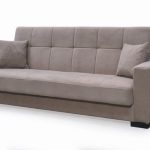 CARSON Καναπές – Κρεβάτι με Αποθηκευτικό Χώρο, 3Θέσιος Ύφασμα Καφέ Sofa:225x94x94cm Bed:120x190cm