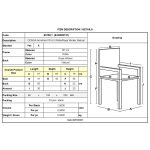 DONNA Πολυθρόνα Στοιβαζόμενη, PP-UV Άσπρο, Rope Wicker Φυσικό 57x55x79cm - Image 6