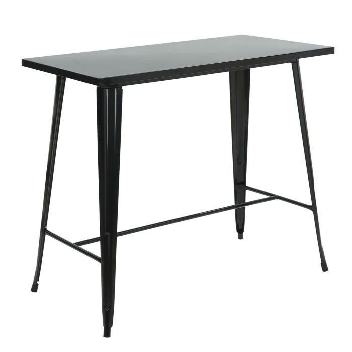 RELIX Τραπέζι Bar Μέταλλο Βαφή Μαύρο 120x60x103cm - Image 2