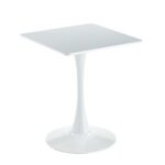 BREAK Τραπέζι MDF Άσπρο, Βάση Μέταλλο Βαφή Άσπρο 60x60cm H.75cm - Image 2