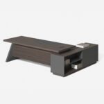 MASTER Γραφείο Αριστερή Γωνία, Απόχρωση Grey Walnut 180x90x75/180x50x62cm - Image 3