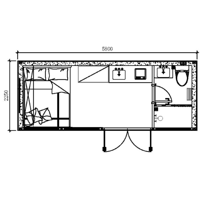 APPLE Cabin Capsule house 13m2, με 1 υπνοδωμάτιο - Image 7