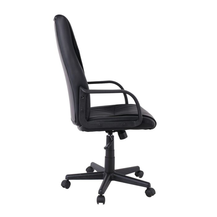 BF1410 Πολυθρόνα Γραφείου Διευθυντή Pu Μαύρο 61x68x104/114cm - Image 3