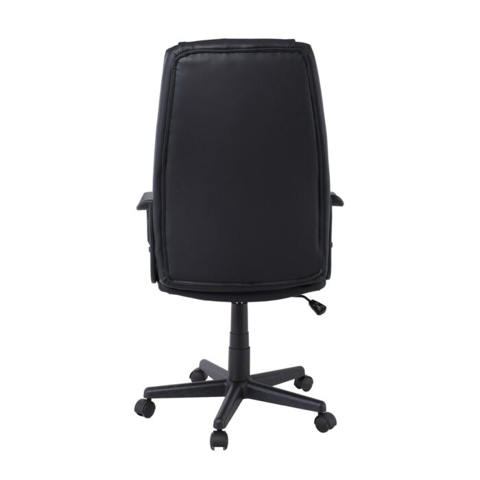 BF1410 Πολυθρόνα Γραφείου Διευθυντή Pu Μαύρο 61x68x104/114cm - Image 4