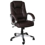 BF6950 Πολυθρόνα Γραφείου Διευθυντή, Pu Καφέ 64x71x112/122cm