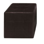 CONY Σκαμπό Βοηθητικό, PU Σκούρο Καφέ 37x37x42cm