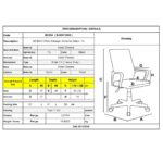 BF4800 Πολυθρόνα Διευθυντή Μέταλλο Χρώμιο - PU Μαύρο 55x66x116/126cm - Image 4