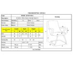 BF4800V Πολυθρόνα Γραφείου Επισκέπτη, Μέταλλο Χρώμιο, PU Μαύρο 55x63x92cm - Image 7