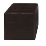 CONY Σκαμπό Βοηθητικό, PU Σκούρο Καφέ 37x37x42cm - Image 2