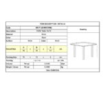 PARK Τραπέζι Μέταλλο Βαφή Μαύρο 70x70x71cm - Image 3