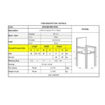 LARA Πολυθρόνα Pro Dining Στοιβαζόμενη, ALU Silver, PP - UV Protection Απόχρωση Μπλε 60x52x85cm - Image 4