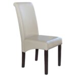 MALEVA-H Καρέκλα Ξύλο - PU Ivory 46x61x100cm - Image 2