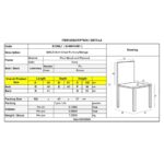 MALEVA-H Καρέκλα Ξύλο - PU Ivory 46x61x100cm - Image 3