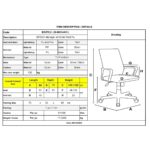 BF6950 Πολυθρόνα Γραφείου Διευθυντή, Pu Κόκκινο 64x71x112/122cm - Image 3