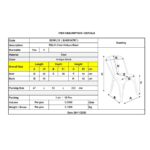 RELIX Καρέκλα-Pro, Στοιβαζόμενη, Μέταλλο Βαφή Antique Black 45x51x85cm - Image 3