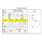 RELIX Wood Καρέκλα-Pro, Στοιβαζόμενη, Μέταλλο Βαφή Μαύρο, Κάθισμα Dark Oak 45x51x85cm - Image 3