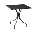 PARK Τραπέζι Μέταλλο Βαφή Μαύρο 70x70x71cm