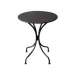 PARK Τραπέζι Μέταλλο Βαφή Μαύρο Φ60cm H.70cm