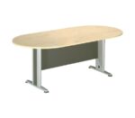 ΣΥΝΕΔΡΙΟΥ Τραπέζι Οβάλ Απόχρωση Dark Grey - Beech 180x90x75cm