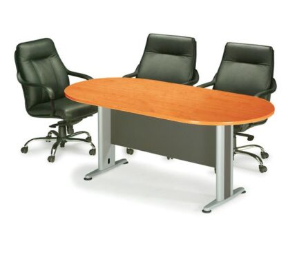 ΣΥΝΕΔΡΙΟΥ Τραπέζι Οβάλ Απόχρωση Dark Grey - Cherry 240x120x75cm
