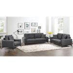 TIPO Set Σαλόνι - Καθιστικό 3θέσιος + 2θέσιος + Πολυθρόνα Ύφασμα Γκρι Set: 3Seater+2Seater+1Seater