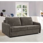 LESTER Καναπές - Κρεβάτι, Ύφασμα Σκούρο Καφέ 180x98x89  Κρεβάτι:145x190cm - Image 2