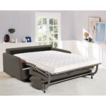 LESTER Καναπές - Κρεβάτι, Ύφασμα Σκούρο Καφέ 180x98x89  Κρεβάτι:145x190cm - Image 3